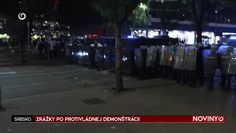 ZRÁŽKY PO PROTIVLÁDNEJ DEMONŠTRÁCII