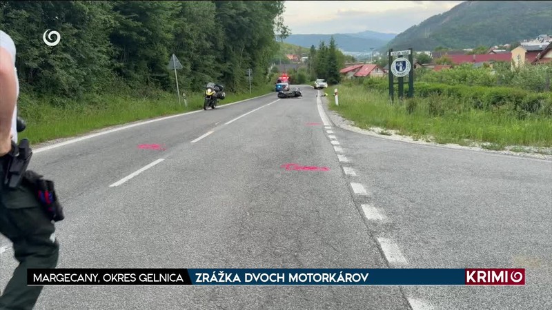 ZRÁŽKA DVOCH MOTORKÁROV
