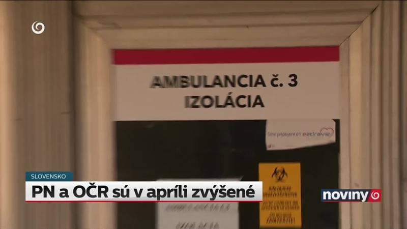 PN a OČR sú v apríli zvýšené