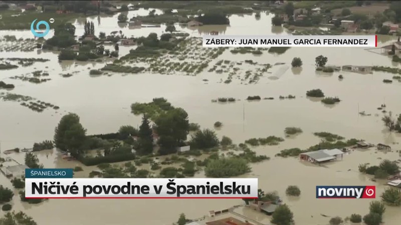 Ničivé povodne v Španielsku