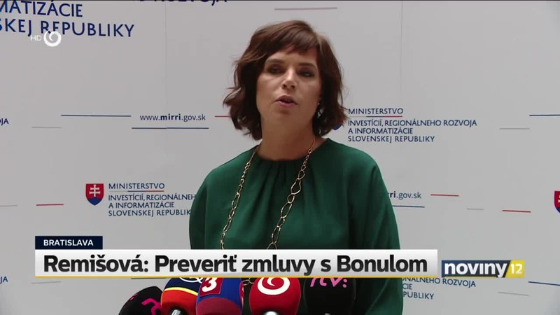 Remišová: Preveriť zmluvy s Bonulom