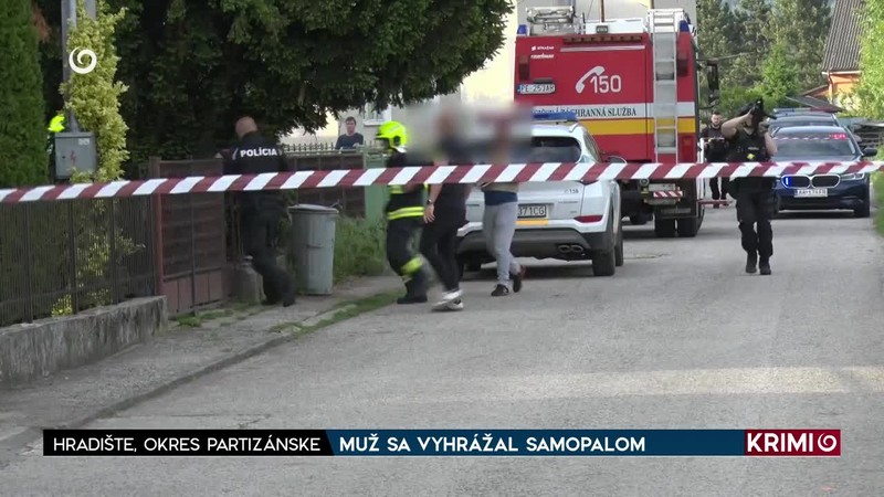 MUŽ SA VYHRÁŽAL SAMOPALOM