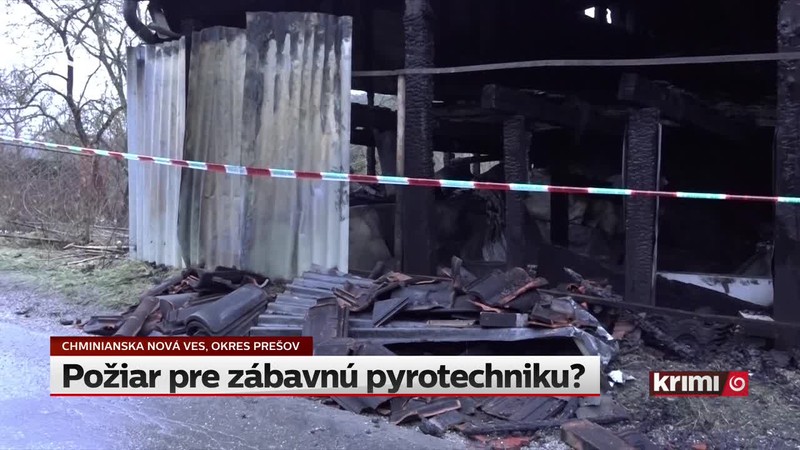 Požiar pre zábavnú pyrotechniku?