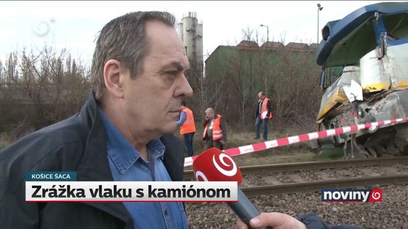 Zrážka vlaku s kamiónom