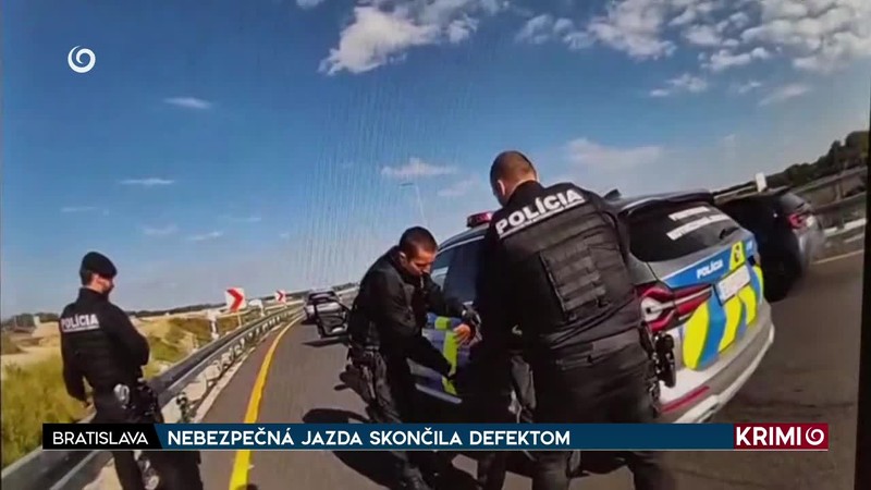 NEBEZPEČNÁ JAZDA SKONČILA DEFEKTOM