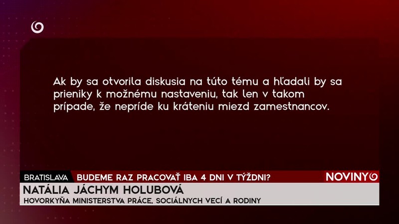 BUDEME RAZ PRACOVAŤ IBA 4 DNI V TÝŽDNI?
