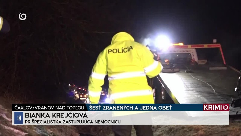 ŠESŤ ZRANENÝCH A JEDNA OBEŤ