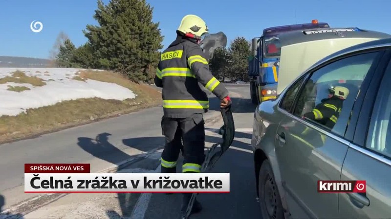 Čelná zrážka v križovatke