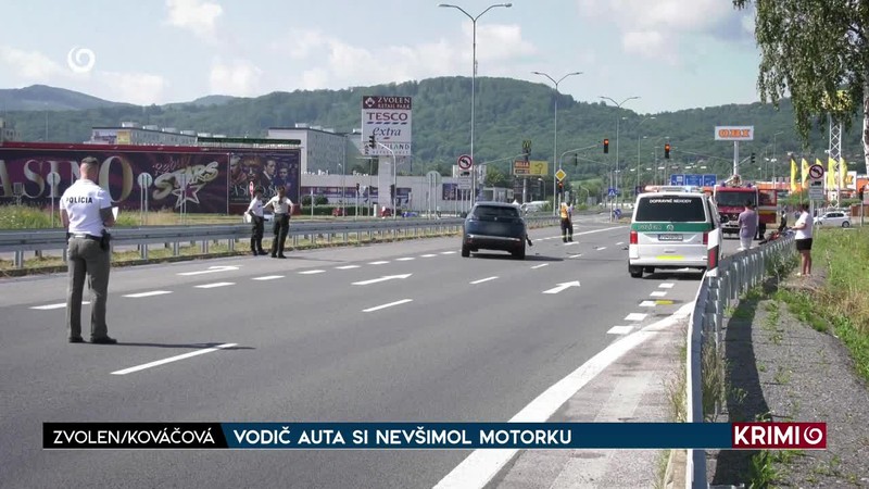 VODIČ AUTA SI NEVŠIMOL MOTORKU