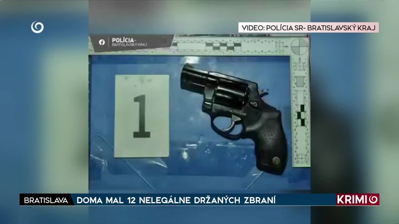 DOMA MAL 12 NELEGÁLNE DRŽANÝCH ZBRANÍ