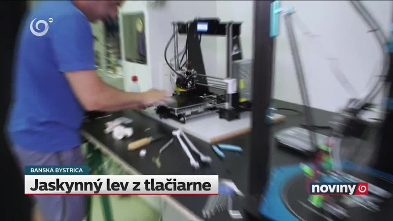 Jaskynný lev z tlačiarne