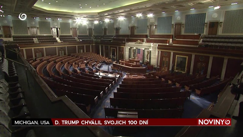 D. TRUMP CHVÁLIL SVOJICH 100 DNÍ