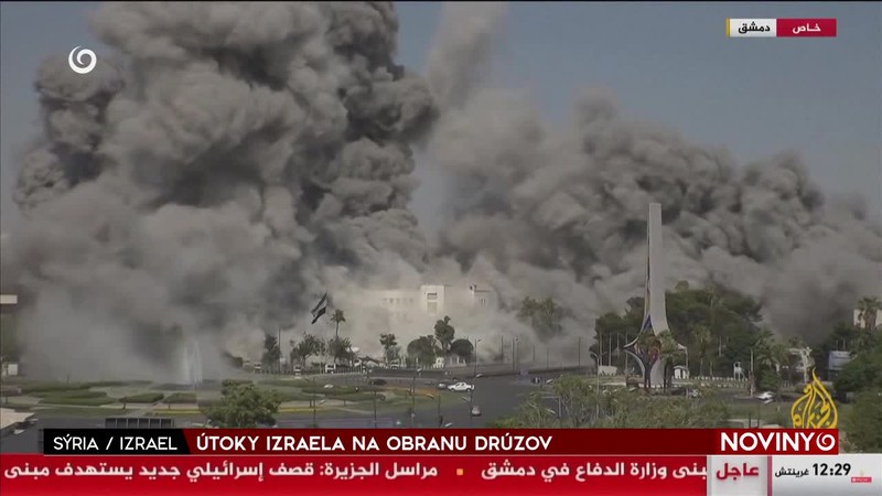 ÚTOKY IZRAELA NA OBRANU DRÚZOV