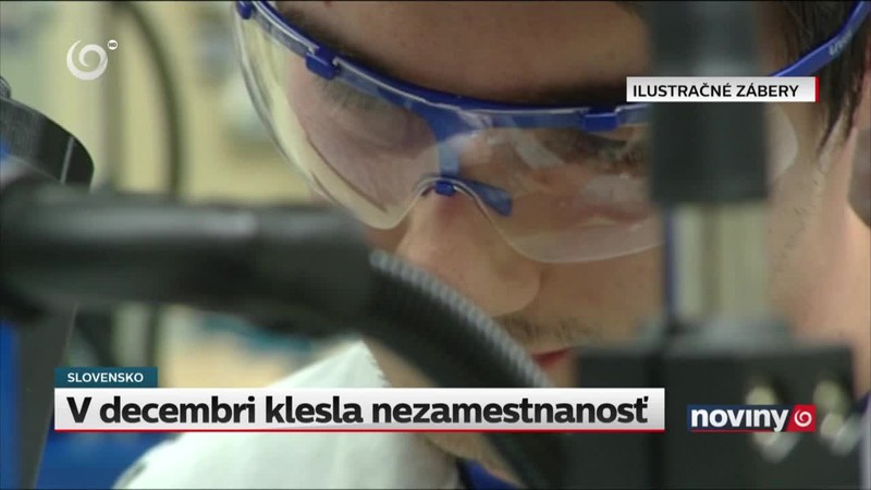 V decembri klesla nezamestnanosť