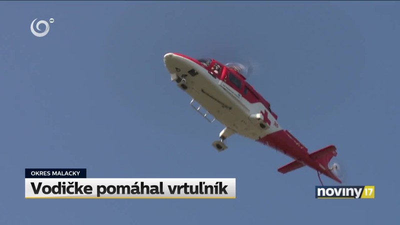 Vodičke pomáhal vrtuľník