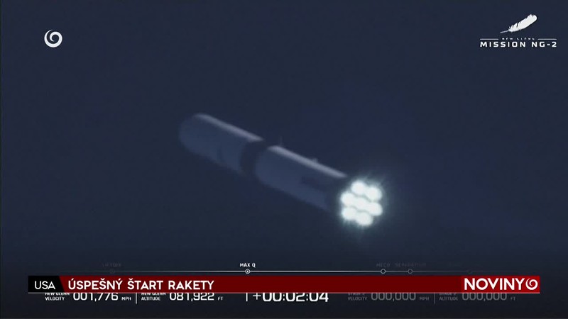 ÚSPEŠNÝ ŠTART RAKETY