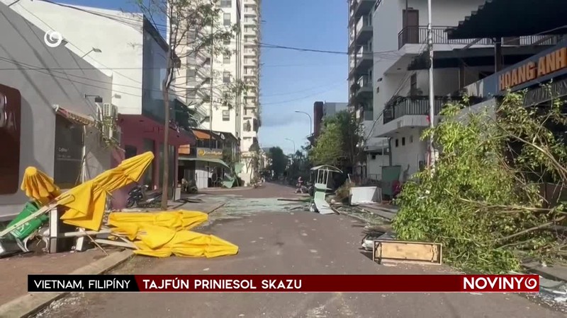 TAJFÚN PRINIESOL SKAZU