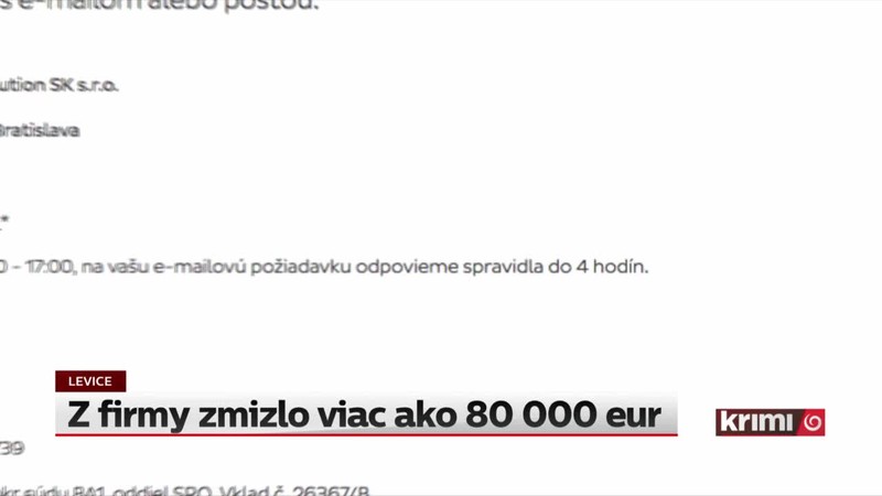 Z firmy zmizlo viac ako 80 000 eur
