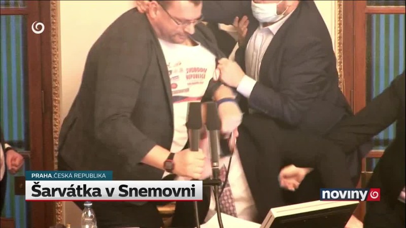 Šarvátka v Snemovni