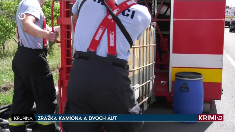 ZRÁŽKA KAMIÓNA A DVOCH ÁUT