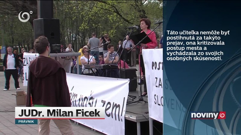 Učiteľka po proteste