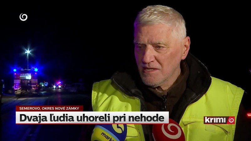 Dvaja ľudia uhoreli pri nehode