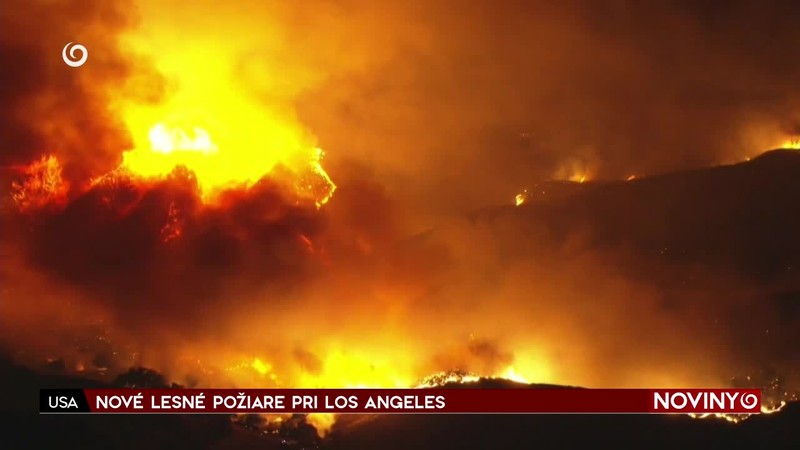 NOVÉ LESNÉ POŽIARE PRI LOS ANGELES