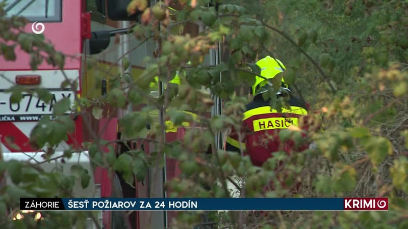 ŠESŤ POŽIAROV ZA 24 HODÍN