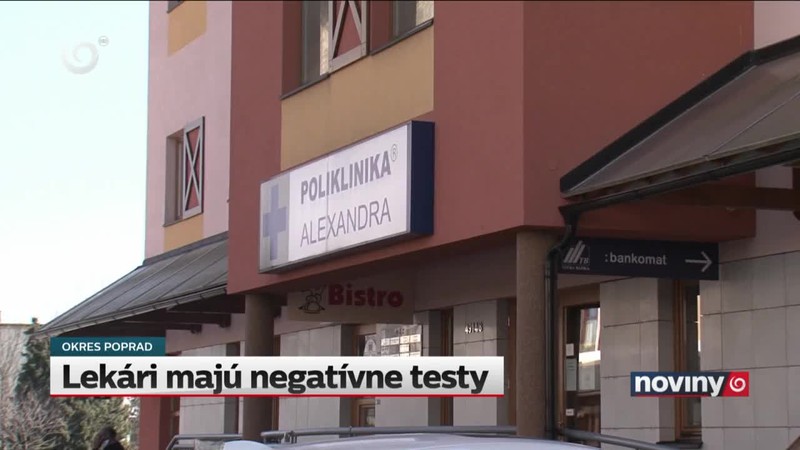 Lekári majú negatívne testy