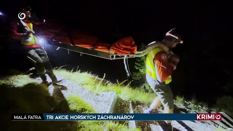 TRI AKCIE HORSKÝCH ZÁCHRANÁROV
