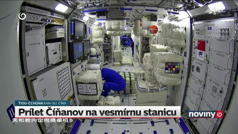 Prílet Číňanov na vesmírnu stanicu