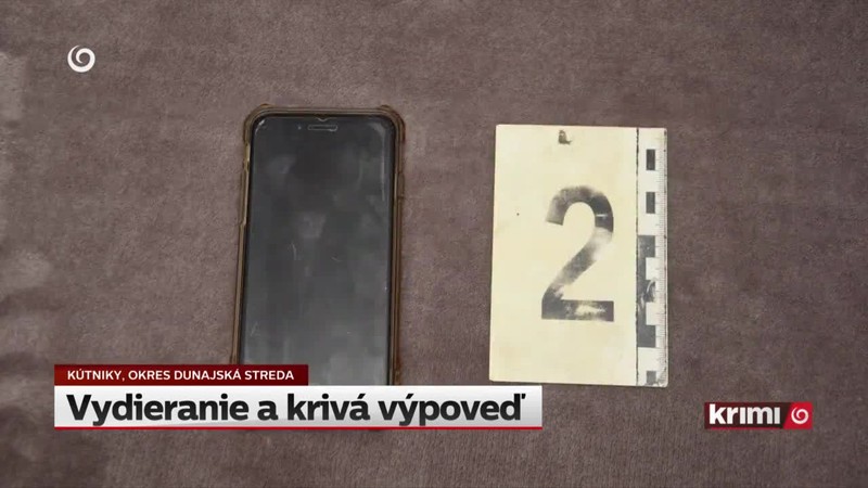 Vydieranie a krivá výpoveď
