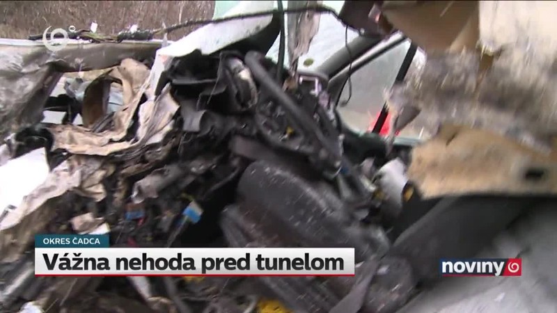 Vážna nehoda pred tunelom