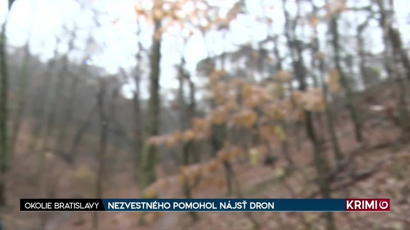 NEZVESTNÉHO POMOHOL NÁJSŤ DRON