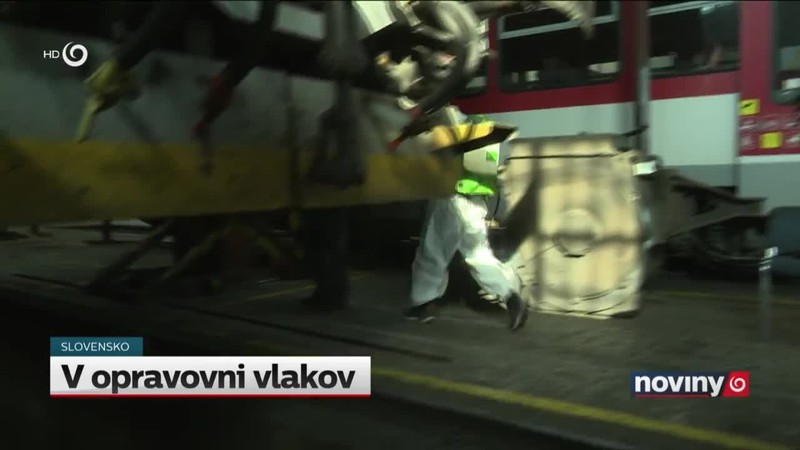 V opravovni vlakov