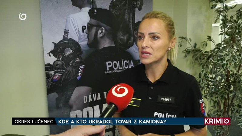 KDE A KTO UKRADOL TOVAR Z KAMIÓNA?