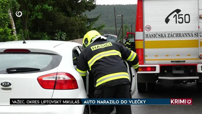AUTO NARAZILO DO VLEČKY