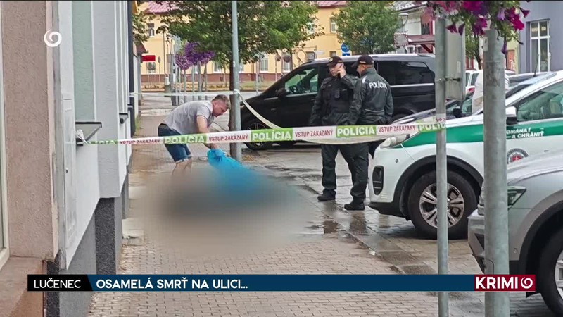OSAMELÁ SMRŤ NA ULICI...