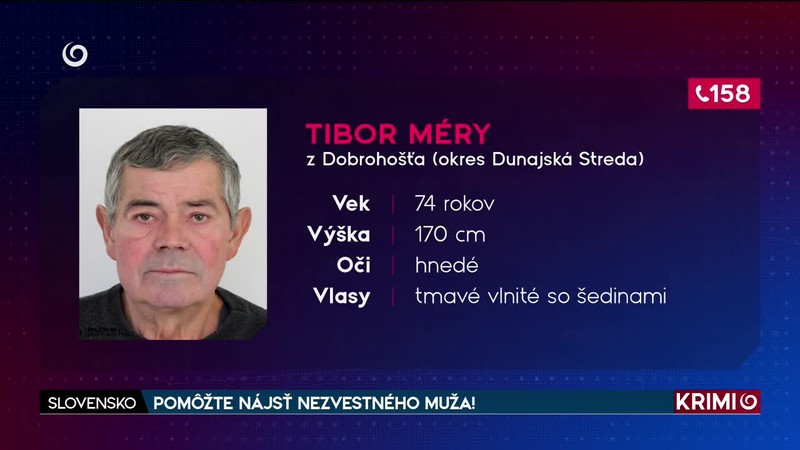POMÔŽTE NÁJSŤ NEZVESTNÉHO MUŽA!