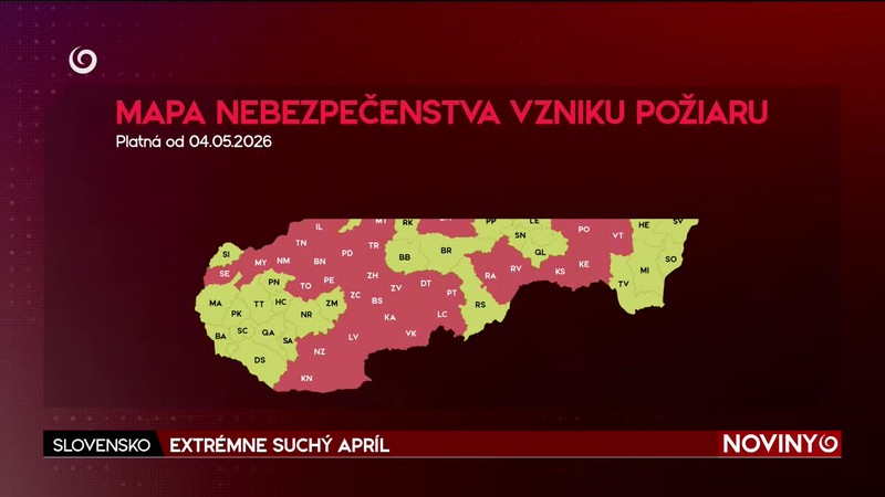 EXTRÉMNE SUCHÝ APRÍL