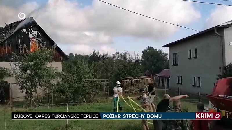 POŽIAR STRECHY DOMU