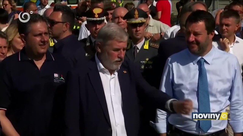 Odstrel pozostatku Morandiho mosta