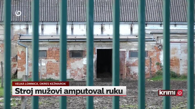 Stroj mužovi amputoval ruku