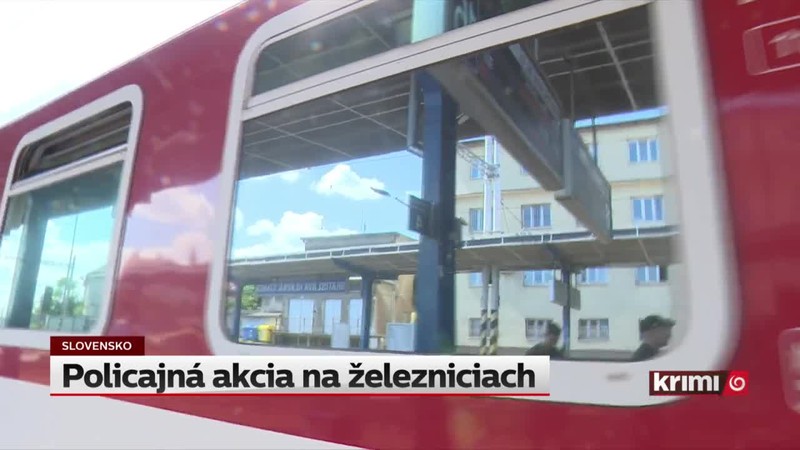 Policajná akcia na železniciach