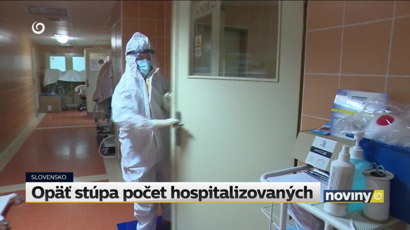 Opäť stúpa počet hospitalizovaných