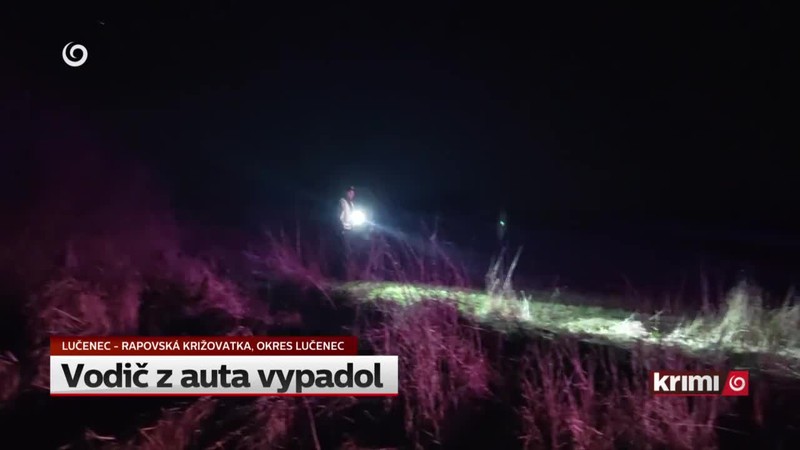 Vodič z auta vypadol