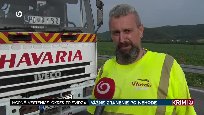 VÁŽNE ZRANENIE PO NEHODE