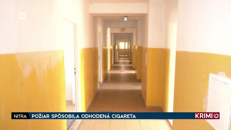 POŽIAR SPÔSOBILA ODHODENÁ CIGARETA