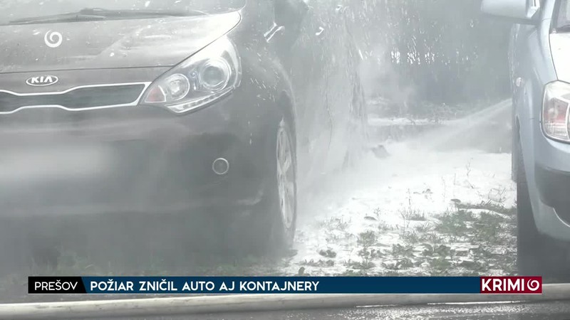 POŽIAR ZNIČIL AUTO AJ KONTAJNERY