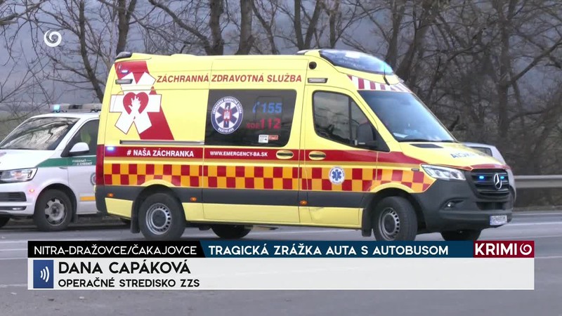 TRAGICKÁ ZRÁŽKA AUTA S AUTOBUSOM